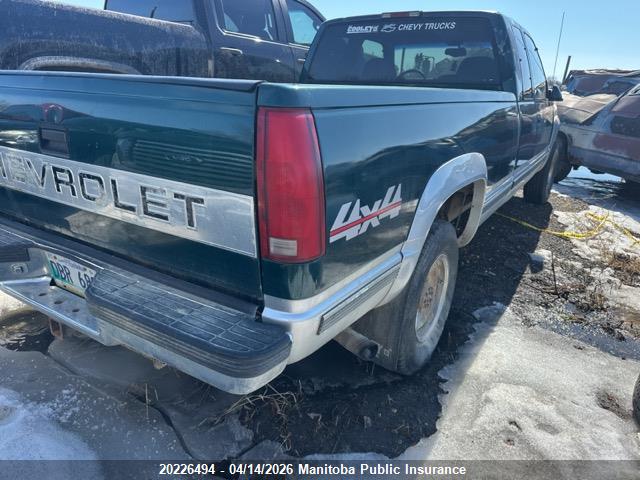 Aukcja sprzedaży 1997 Chevrolet K/v 20/2500 4+cab, vin: 1GCGK29F5VE269004, numer aukcji: 20226494