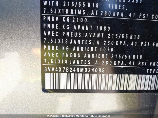 3VV4X7B24RM024088 Volkswagen tsi