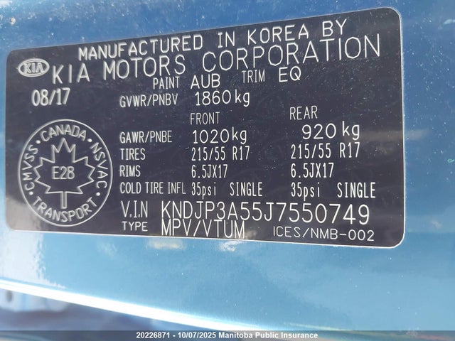 KNDJP3A55J7550749 KIA g