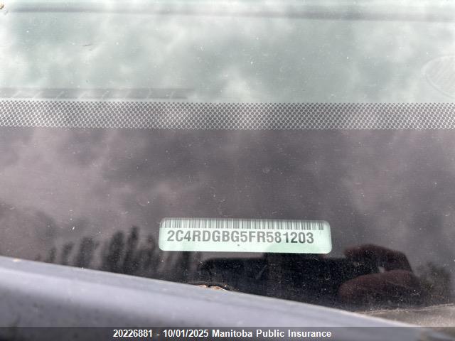 Dodge Grand Caravan 2015 2C4RDGBG5FR581203 Image 9