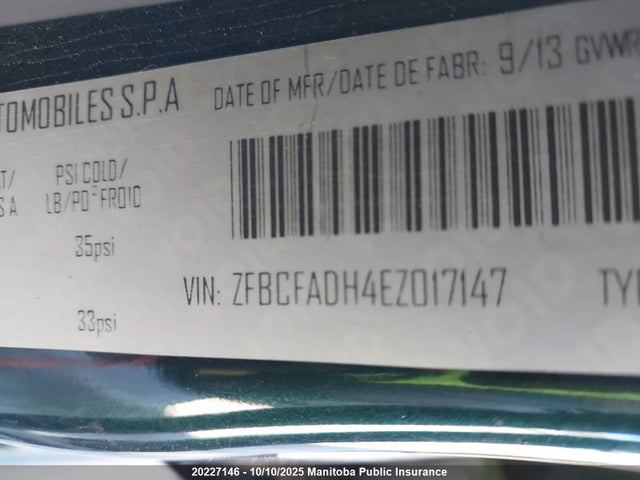 Fiat 330a1047 2014 ZFBCFADH4EZ017147 Image 9