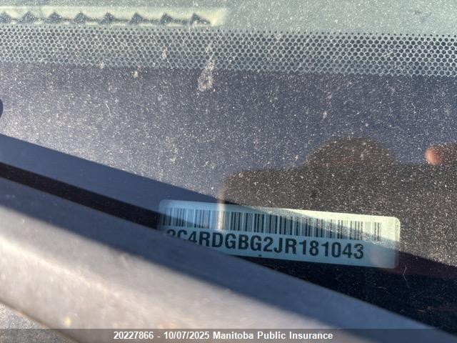 2C4RDGBG2JR181043 Dodge 2018