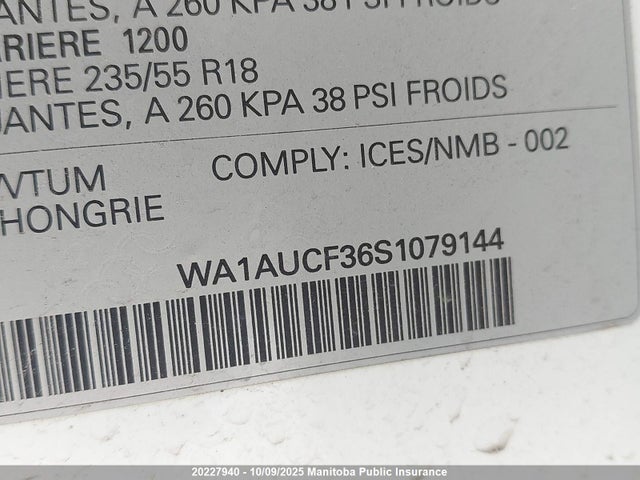 WA1AUCF36S1079144 Audi 40 tfsi (2.0t)
