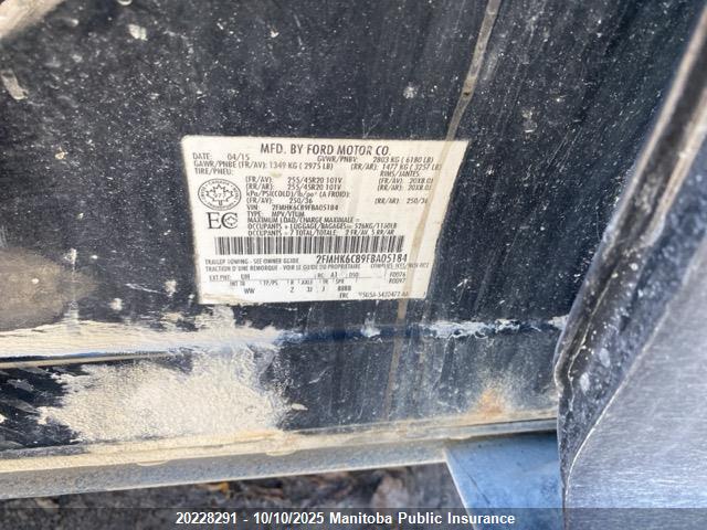 2FMHK6C89FBA05184 Ford Flex