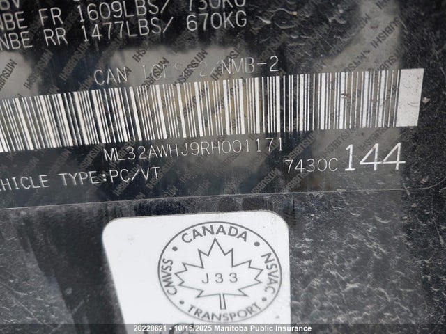ML32AWHJ9RH001171 Mitsubishi mivec