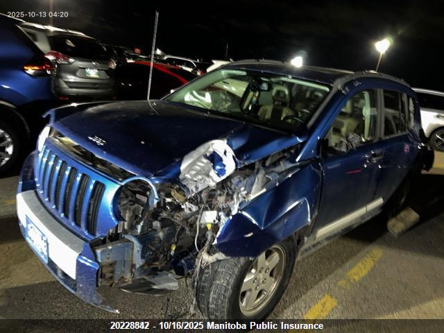 Продаж на аукціоні авто 2009 Jeep Compass Limited, vin: 1J4FF57B59D212387, номер лоту: 20228842