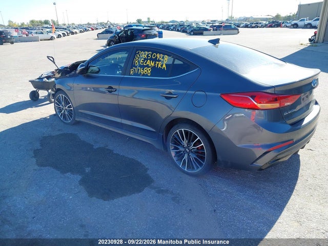 Aukcja sprzedaży 2018 Hyundai Elantra Sport, vin: KMHD04LB4JU717688, numer aukcji: 20230928