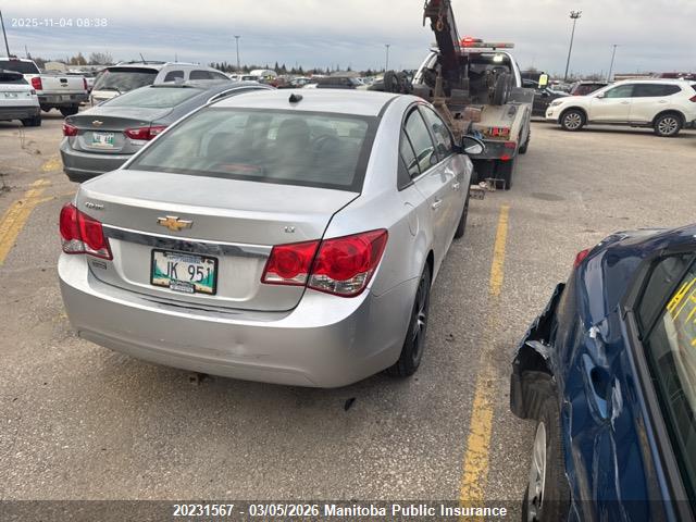 1G1PC5SB1E7380653 Chevrolet Cruze Lt Turbo