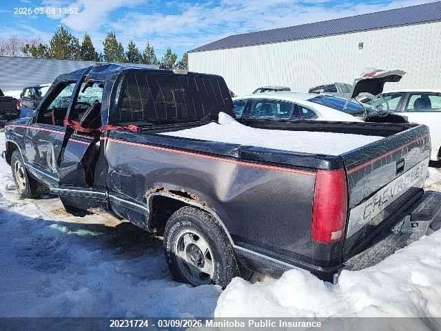 20231724 :رقم المزاد ، 2GCEC19K5M1136626 vin ، 1991 Chevrolet C/r 10/1500 4+cab مزاد بيع