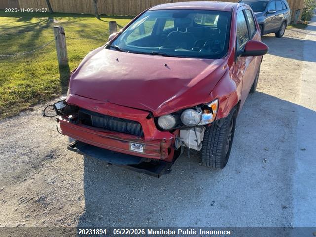 Aukcja sprzedaży 2012 Chevrolet Sonic Ls, vin: 1G1JA6EH4C4115306, numer aukcji: 20231894