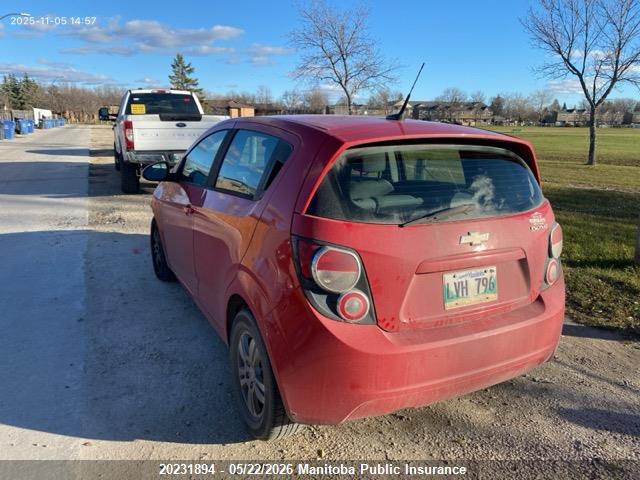 Aukcja sprzedaży 2012 Chevrolet Sonic Ls, vin: 1G1JA6EH4C4115306, numer aukcji: 20231894