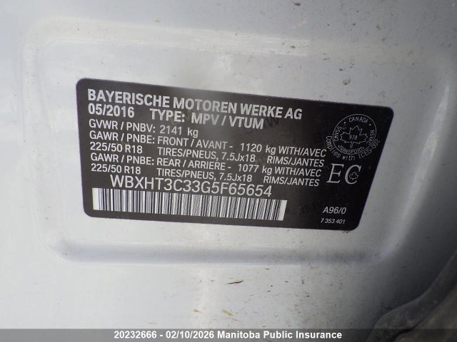 WBXHT3C33G5F65654 BMW X1 28i