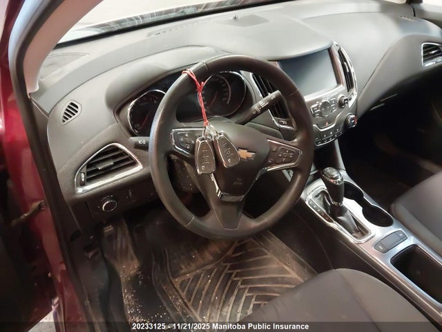 20233125 :رقم المزاد ، 1G1BE5SM0H7193639 vin ، 2017 Chevrolet Cruze Lt Turbo مزاد بيع