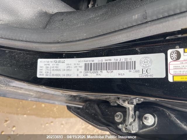 Dodge Ram 1500 Limited Crew Cab 2020 1C6SRFHT6LN226252 Image 9