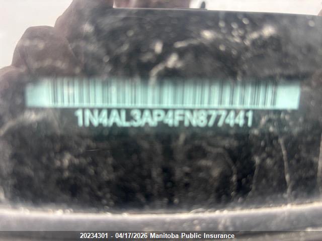 1N4AL3AP4FN877441 Nissan Altima 2.5 S