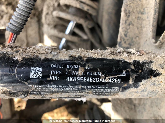 4XASEE452GA624259 Polaris Sportsman 450 H.o. Eps Efi 4x4