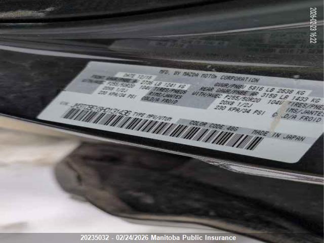 JM3TCBEY8H0131436 Mazda Cx-9 Signature