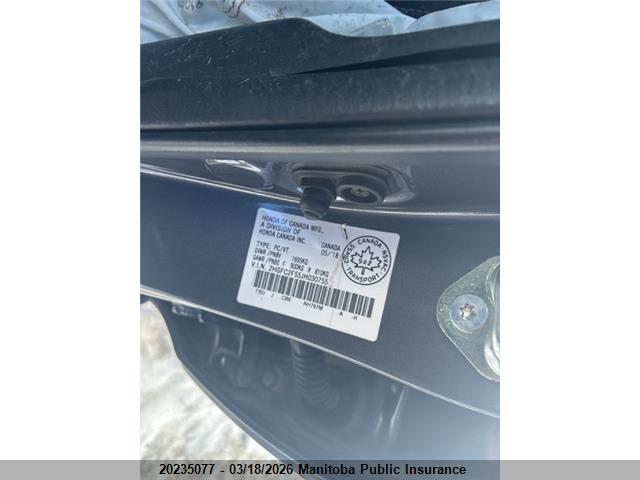 20235077 :رقم المزاد ، 2HGFC2F55JH030755 vin ، 2018 Honda Civic Lx مزاد بيع