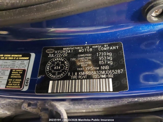 Hyundai Venue Essential 2021 KMHRB8A32MU065287 Image 9