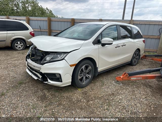20235510 :رقم المزاد ، 5FNRL6H4XJB505605 vin ، 2018 Honda Odyssey Ex مزاد بيع