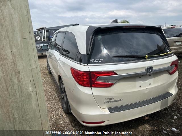 20235510 :رقم المزاد ، 5FNRL6H4XJB505605 vin ، 2018 Honda Odyssey Ex مزاد بيع