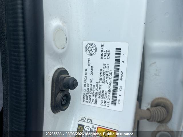 2HKRM4H96EH110521 Honda Cr-v Touring