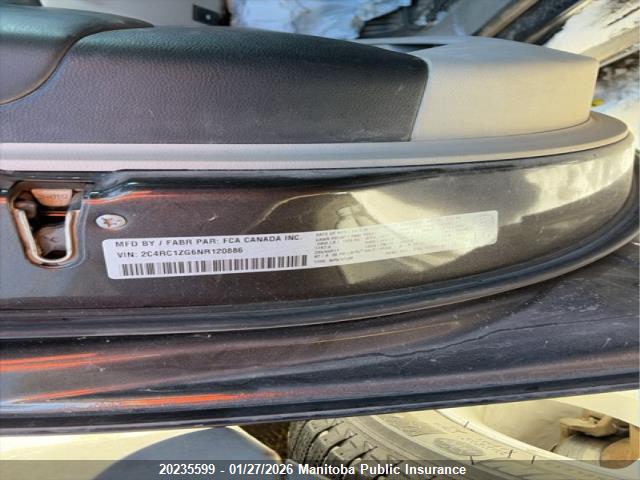 2C4RC1ZG6NR120886 Chrysler Grand Caravan Sxt