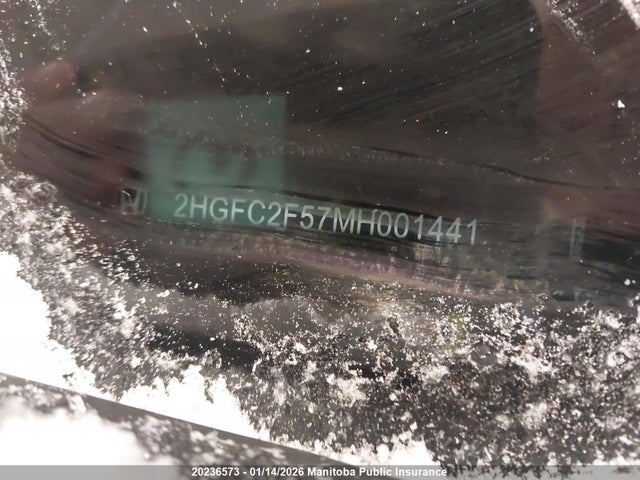 Продаж на аукціоні авто 2021 Honda Civic Lx, vin: 2HGFC2F57MH001441, номер лоту: 20236573