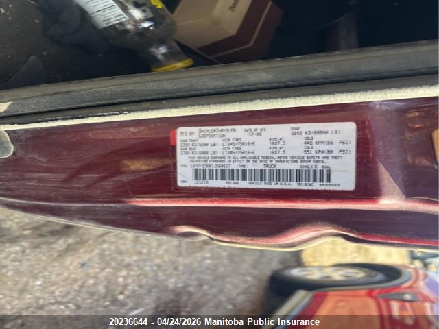 Aukcja sprzedaży 2001 Dodge Ram 2500 Quad Cab, vin: 1B7KF23601J564617, numer aukcji: 20236644