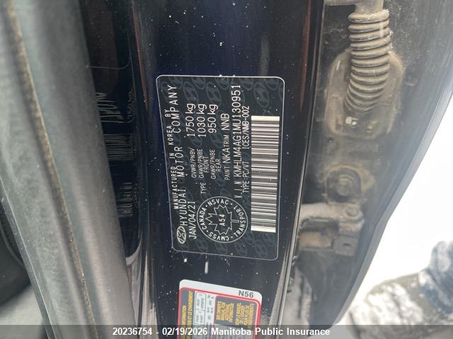 KMHLM4AG1MU130951 Hyundai Elantra Preferred Preferred