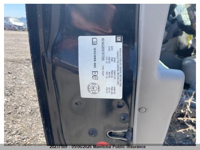 Aukcja sprzedaży 2005 Chevrolet Cobalt Ls, vin: 1G1AL52F057577385, numer aukcji: 20237589