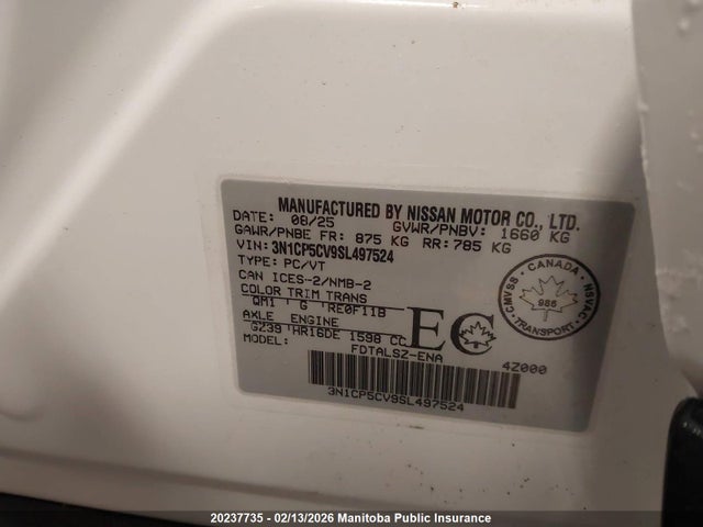 3N1CP5CV9SL497524 Nissan Kicks Play Sv