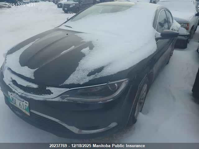 Продажа на аукционе авто 2016 Chrysler 200 Limited, vin: 1C3CCCAB5GN111120, номер лота: 20237769
