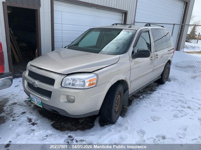 2009 Chevrolet Uplander Lt მანქანა იყიდება აუქციონზე, vin: 1GNDU33109D107090, აუქციონის ნომერი: 20237801