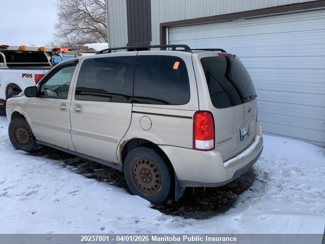 2009 Chevrolet Uplander Lt მანქანა იყიდება აუქციონზე, vin: 1GNDU33109D107090, აუქციონის ნომერი: 20237801