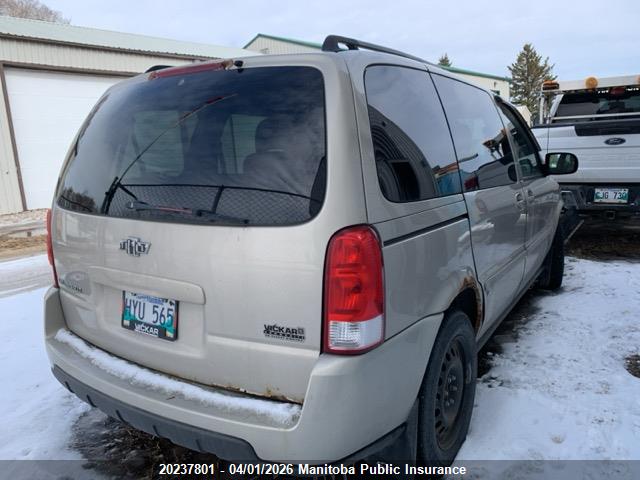 2009 Chevrolet Uplander Lt მანქანა იყიდება აუქციონზე, vin: 1GNDU33109D107090, აუქციონის ნომერი: 20237801