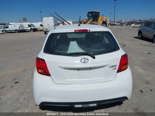 2015 Toyota Yaris Le მანქანა იყიდება აუქციონზე, vin: VNKKTUD3XFA018012, აუქციონის ნომერი: 20238472