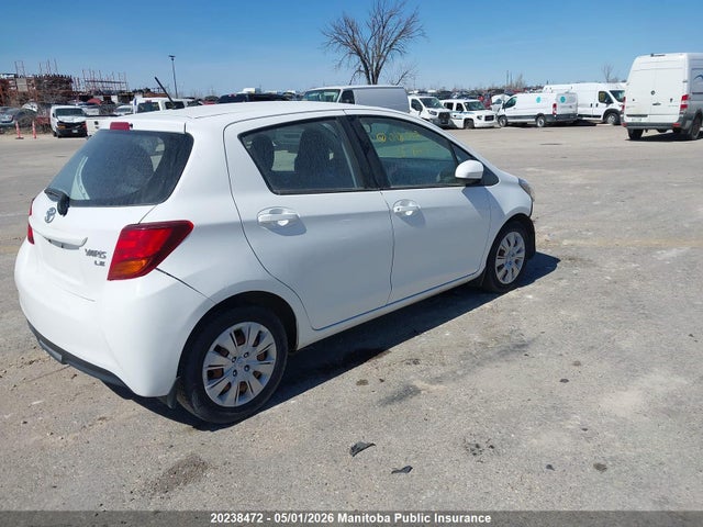 2015 Toyota Yaris Le მანქანა იყიდება აუქციონზე, vin: VNKKTUD3XFA018012, აუქციონის ნომერი: 20238472