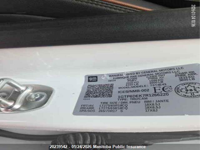 1GTP6DEK7R1266220 GMC Canyon At4 Crew Cab