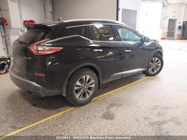 20239913 :رقم المزاد ، 5N1AZ2MH2GN135589 vin ، 2016 Nissan Murano Sl مزاد بيع