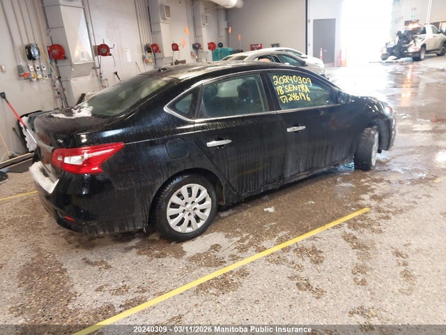 20240309 :رقم المزاد ، 3N1AB7AP3JY246196 vin ، 2018 Nissan Sentra 1.8 Sv مزاد بيع