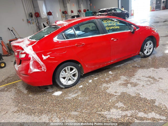 3G1BE5SMXHS504964 Chevrolet Cruze Lt Turbo