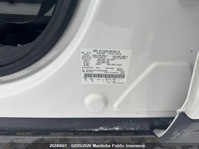 Ford Edge Limited 2014 2FMDK4KC2EBA69204 Image 9