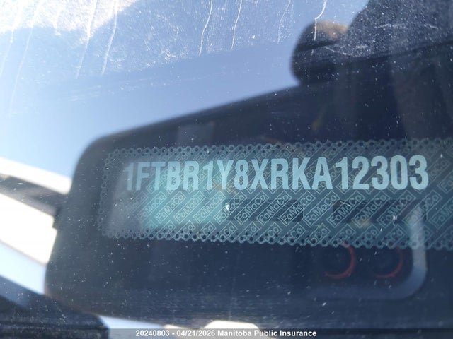 1FTBR1Y8XRKA12303 Ford Transit 250 Wb 130 Cargo Van