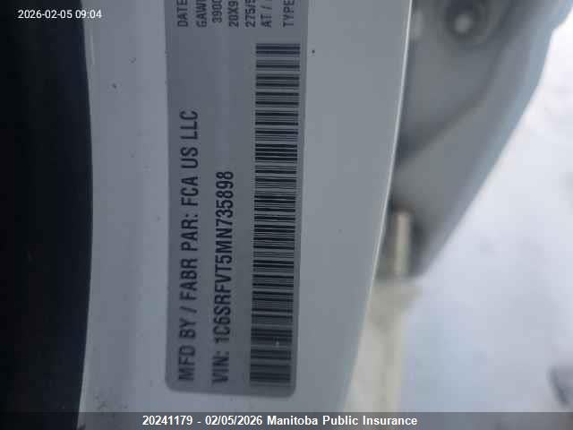 1C6SRFVT5MN735898 Dodge Ram 1500 Sport Crew Cab