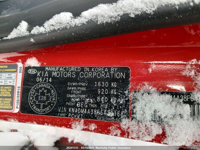 Продаж на аукціоні авто 2015 Kia Rio Lx, vin: KNADM4A38F6433168, номер лоту: 20241535