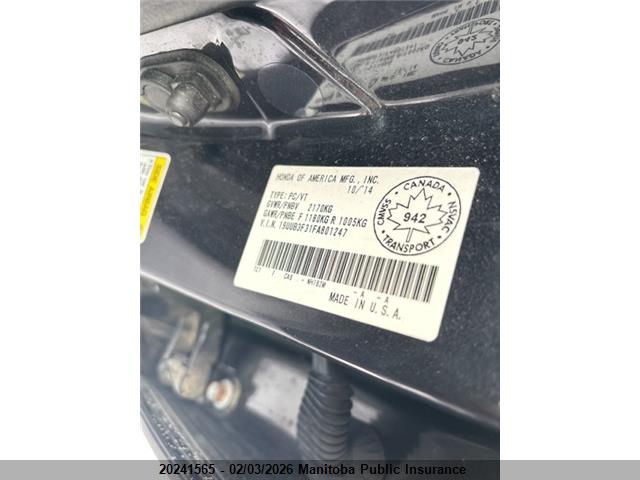 Acura Tlx V6 2015 19UUB3F31FA801247 Image 9
