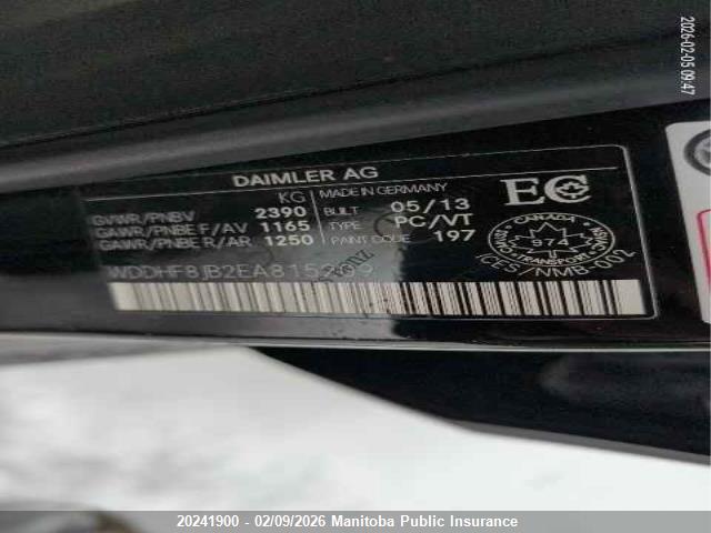 Mercedes Benz E350 2014 WDDHF8JB2EA815209 Image 9