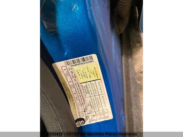 20242432 :رقم المزاد ، 1FAHP3F25CL334963 vin ، 2012 Ford Focus Se مزاد بيع