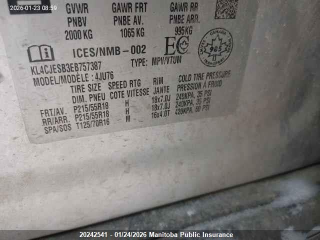 Buick Encore 2014 KL4CJESB3EB757387 Image 9